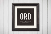 Chicago O'hare Airport Code Print - ORD Aviation Art - Illinois Airplane Nursery Poster