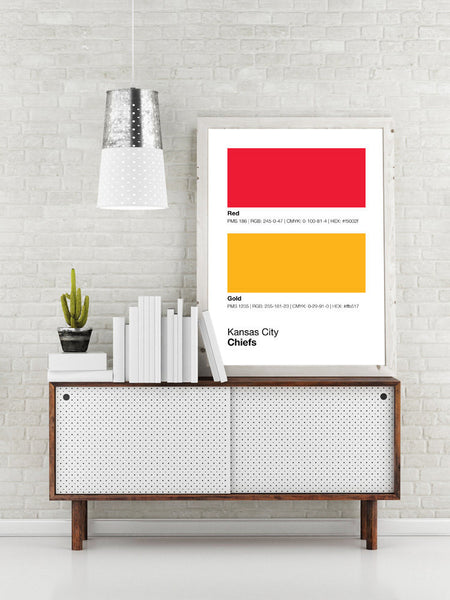 Kansas City Chiefs Colors Print – Sproutjam