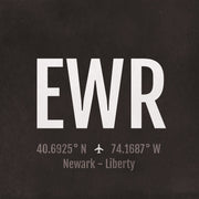 Newark EWR Airport Code Print