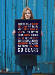 Chicago Bears Print - Bear - Subway Poster