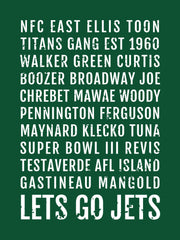 New York Jets Subway Poster