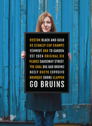 Boston Bruins Print - Bs - Subway Poster