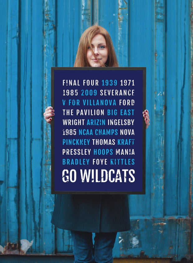 Villanova Wildcats Print - Nova - Subway Poster