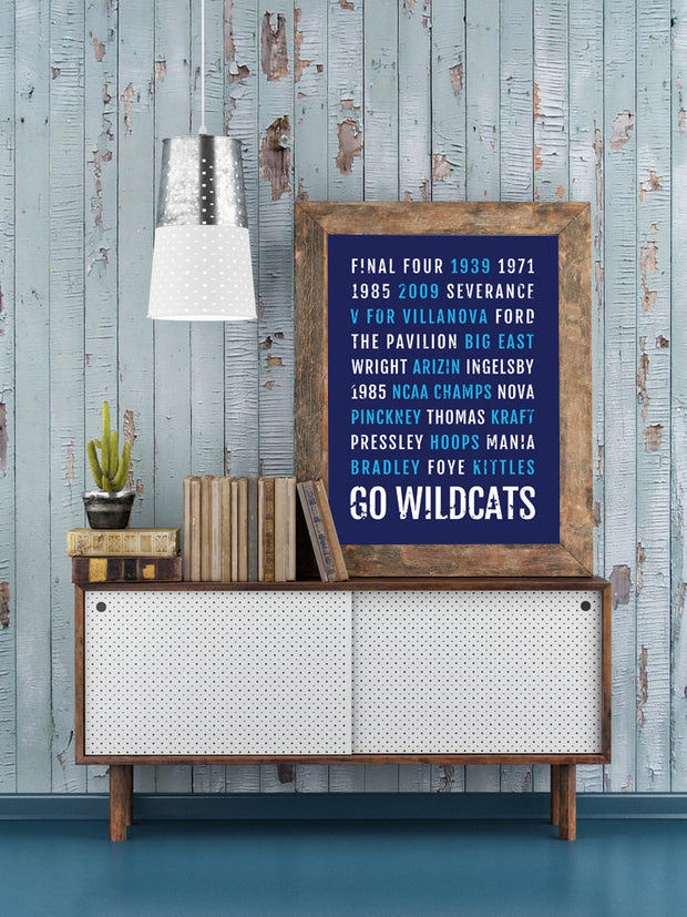 Villanova Wildcats Print - Nova - Subway Poster