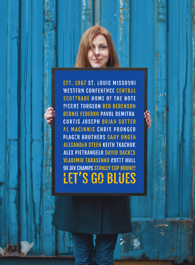 St. Louis Blues Print - Nhl - Subway Poster