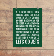 New York Jets Subway Poster