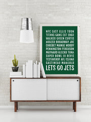 New York Jets Print - NYC Jet - Subway Poster