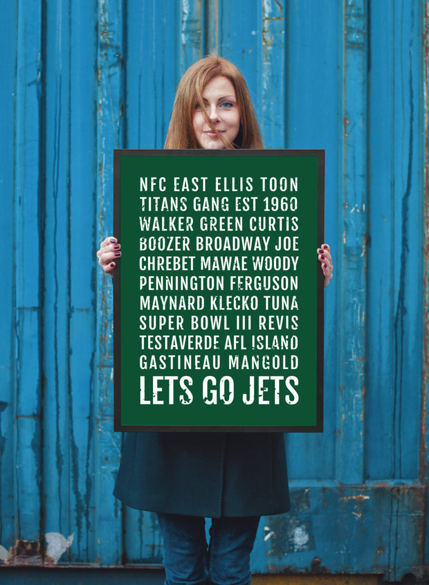 New York Jets Print - NYC Jet - Subway Poster