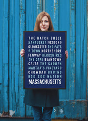Massachusetts Print - Cities - Subway Poster