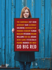 Arizona Cardinals Print - Cardinal - Subway Poster