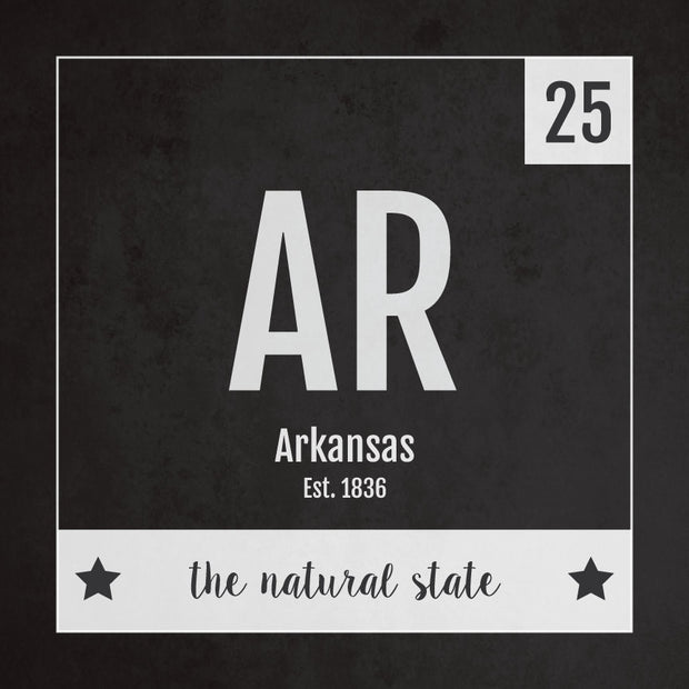 Arkansas US State Print