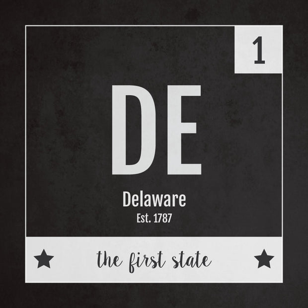 Delaware US State Print