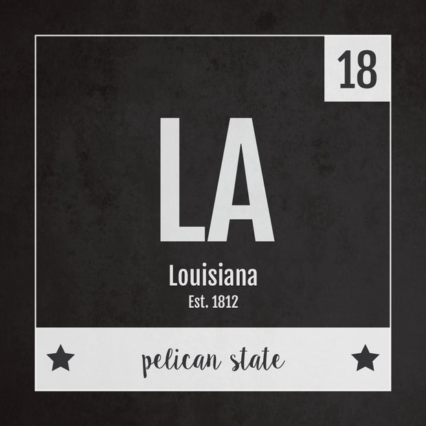Louisiana US State Print