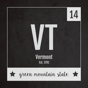 Vermont US State Print