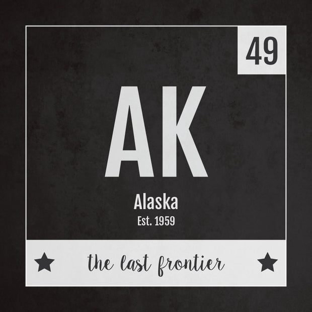 Alaska US State Print