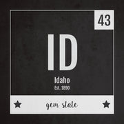 Idaho US State Print