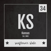 Kansas US State Print