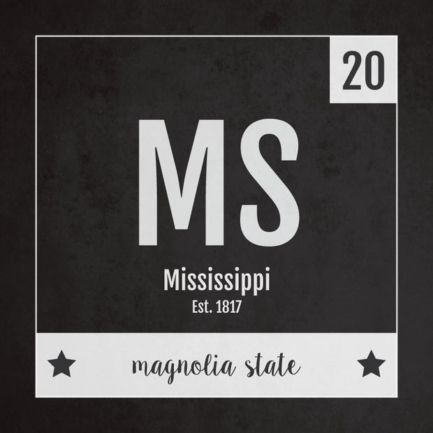 Mississippi US State Print