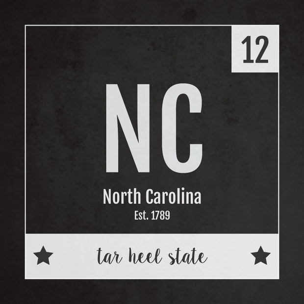 North Carolina US State Print