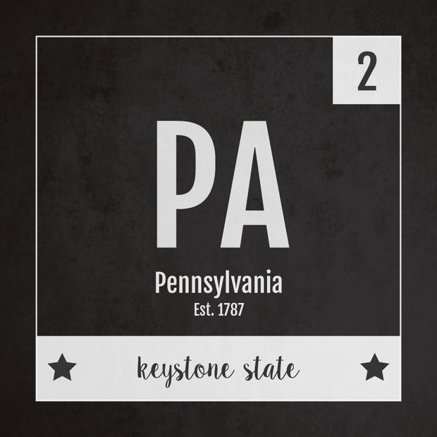 Pennsylvania US State Print