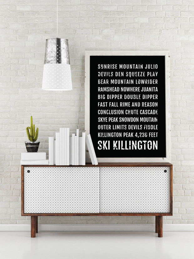 Ski Killington Poster - Vermont Ski And Skiing - Subway Poster