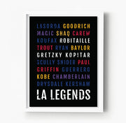 Los Angeles Legends Subway Poster