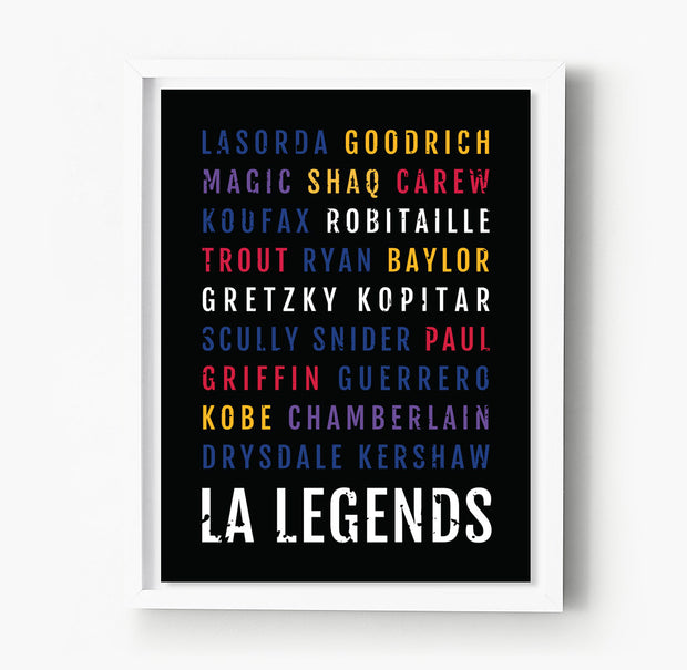 Los Angeles Legends Subway Poster
