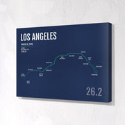 Los Angeles Marathon Map Print - Personalized for 2020