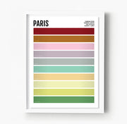 Paris Iconic Colors Print