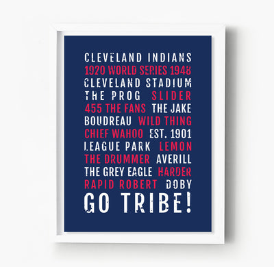 Cleveland Indians Subway Poster
