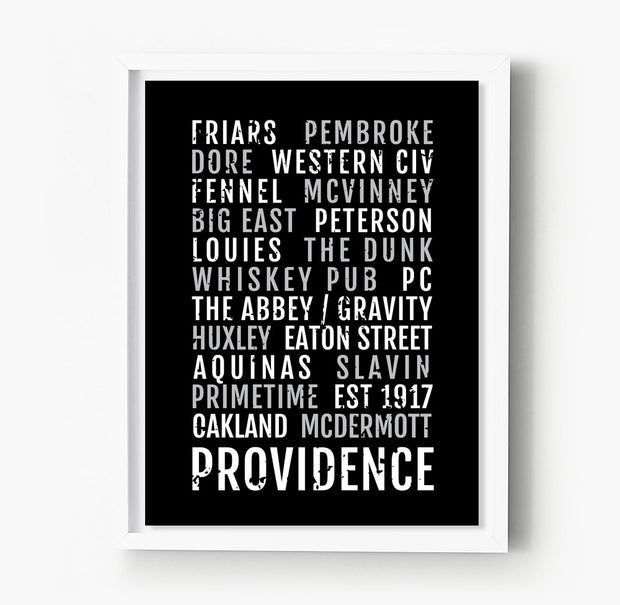 Providence College Friars Subway Poster