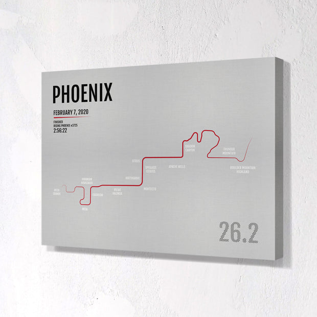 Phoenix Marathon Map Print - Personalized for 2020