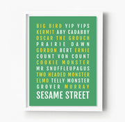 Sesame Street Nursery & Kids Room Print