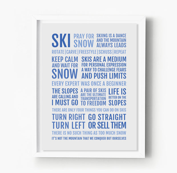 Skier's Manifesto Print