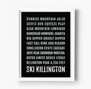 Ski Killington Vermont Subway Poster