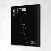 St. George Utah Marathon Map Print - Personalized for 2020